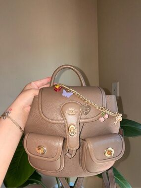 Coach Dark Stone Mini Hadley Backpack 🤎